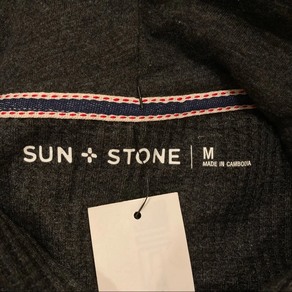Sun + Stone Men’s Thermal Solid Hoodie - Picture 7 of 9